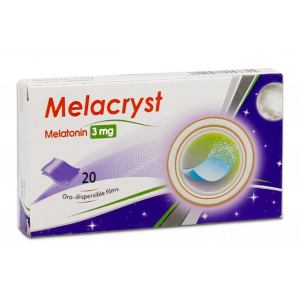 MELACRYST 3 MG ( MELATONIN ) 20 ORO-DISPERSIBLE FILMS